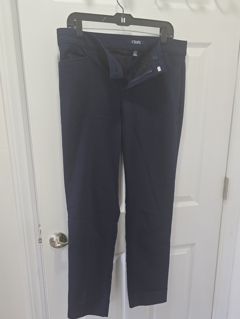 Chaps Navy Straight-Leg Women's Jeans